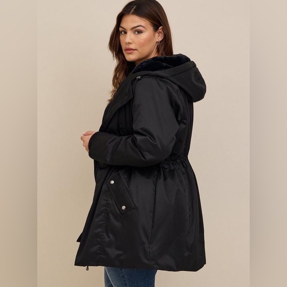 Torrid Nylon Functional Parka Black Size 2X - Picture 3 of 16